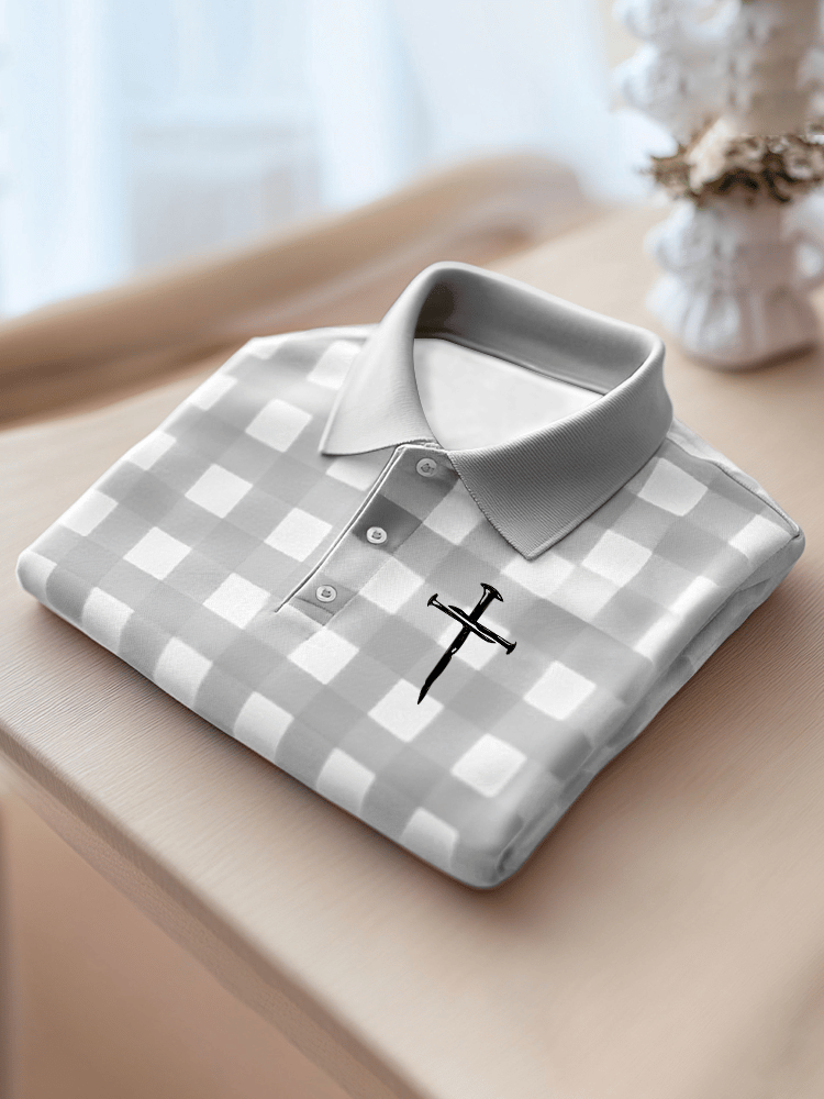 Men's Faith Printed Casual Polo Shirt