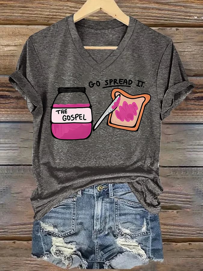 Women's  THE GOSPEL Print T-Shirt