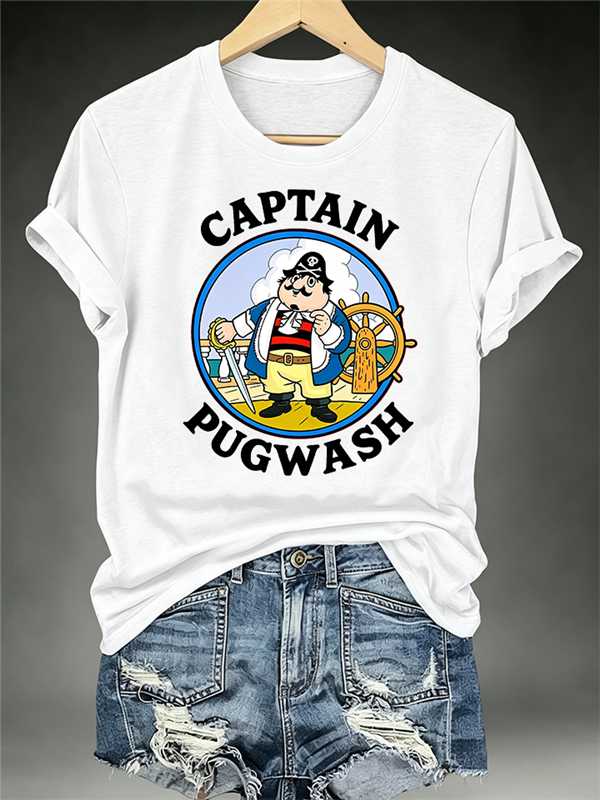 Women's Captain Pugwash in his ship Classic T-Shirt