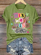 Women's  His Way Is Better Faith T-Shirt, Leopard Print Christian Women Graphic Tee, Cute Religious Casual Everyday Shirt