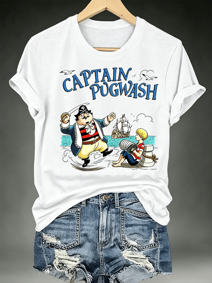 Women's Casual Printed Crew-Neck T-Shirt