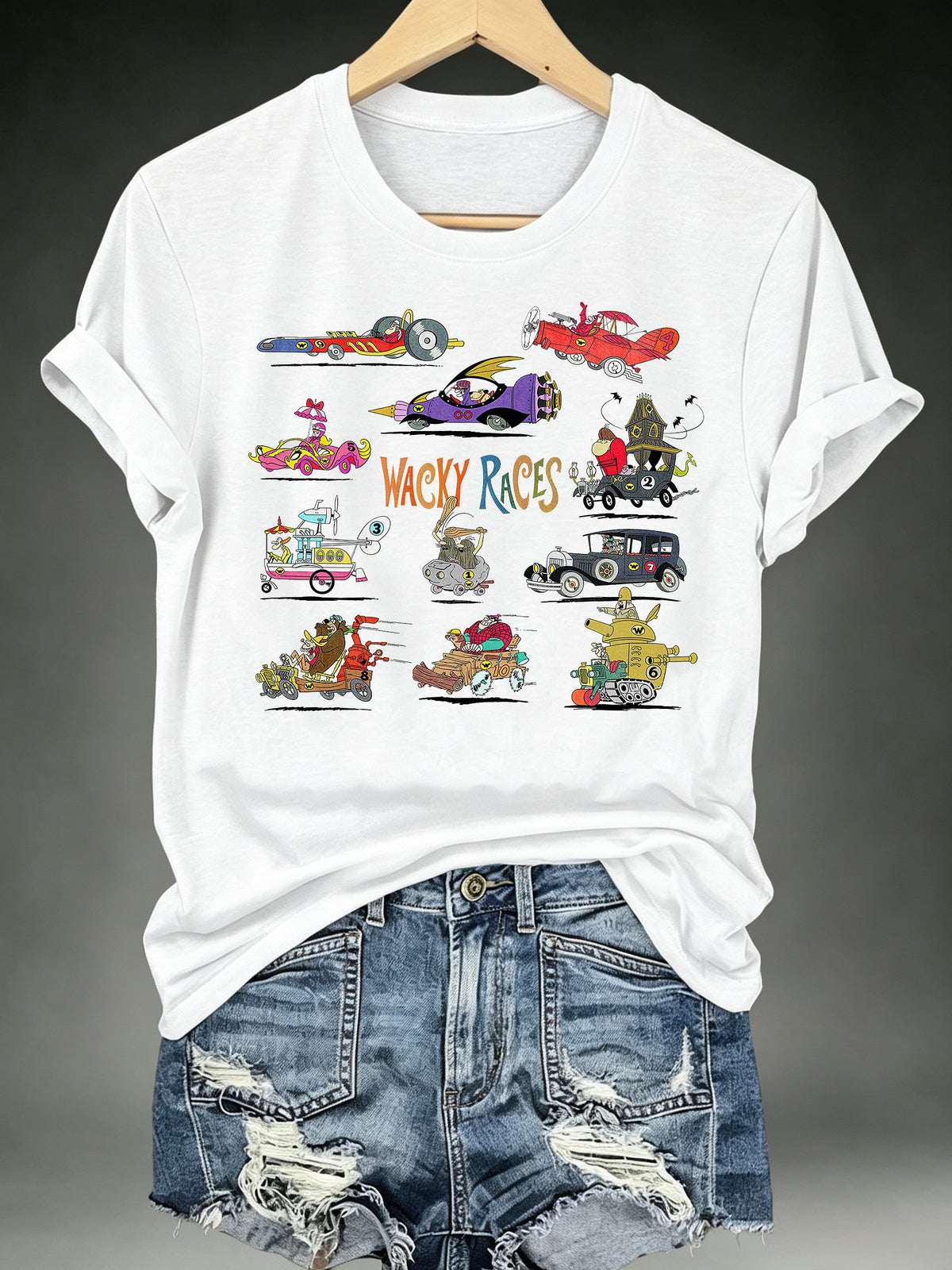 Women's Wacky Races - Characters & Vehicles T-shirt