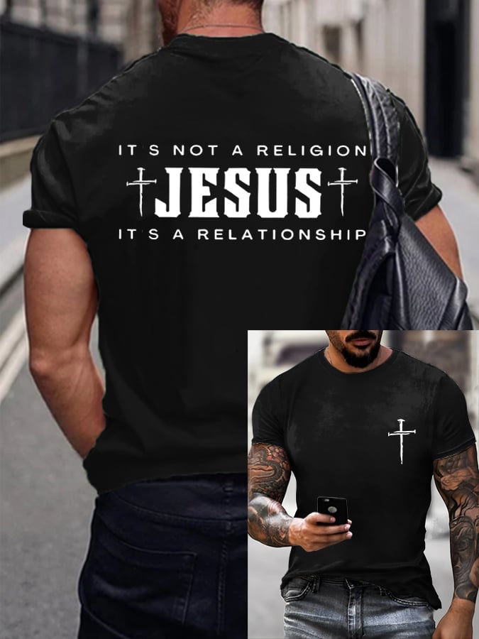 Men's Faith  Printed Casual T-Shirt
