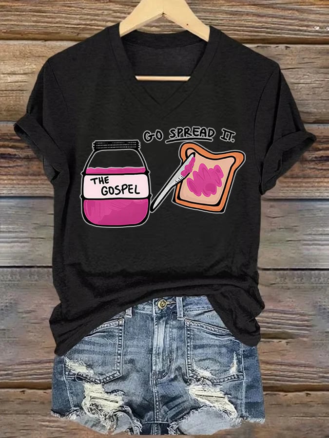 Women's  THE GOSPEL Print T-Shirt