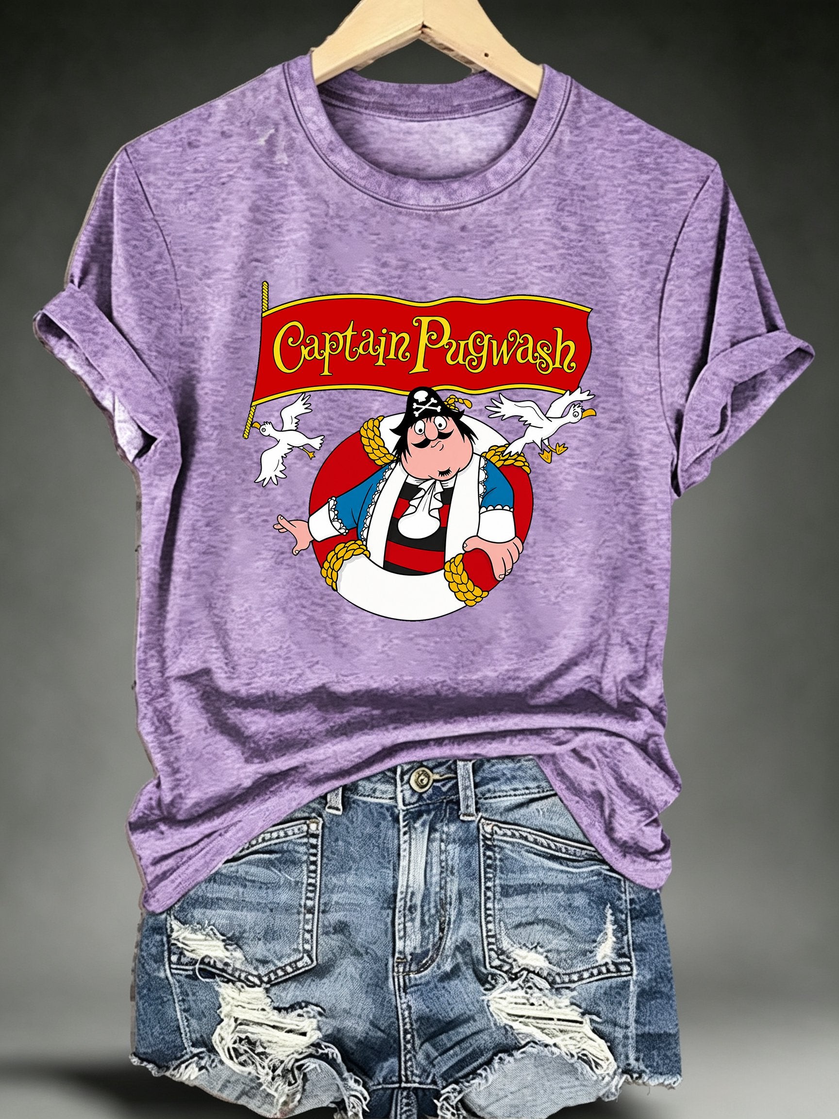 Women's Captain Pugwash Cartoon Classic T-Shirt
