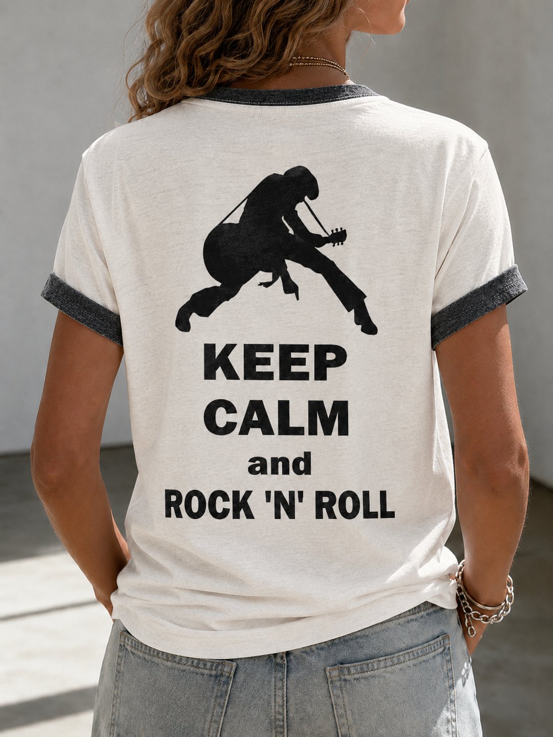 Women's The King of Rock 'N' Roll Print T-shirt