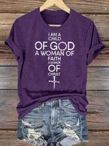 Women's  Child Of God T-Shirt: Woman Of Faith, Christian  T-Shirt