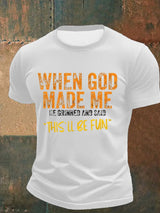 Men'S Casual Faith Print Short Sleeve T-Shirt