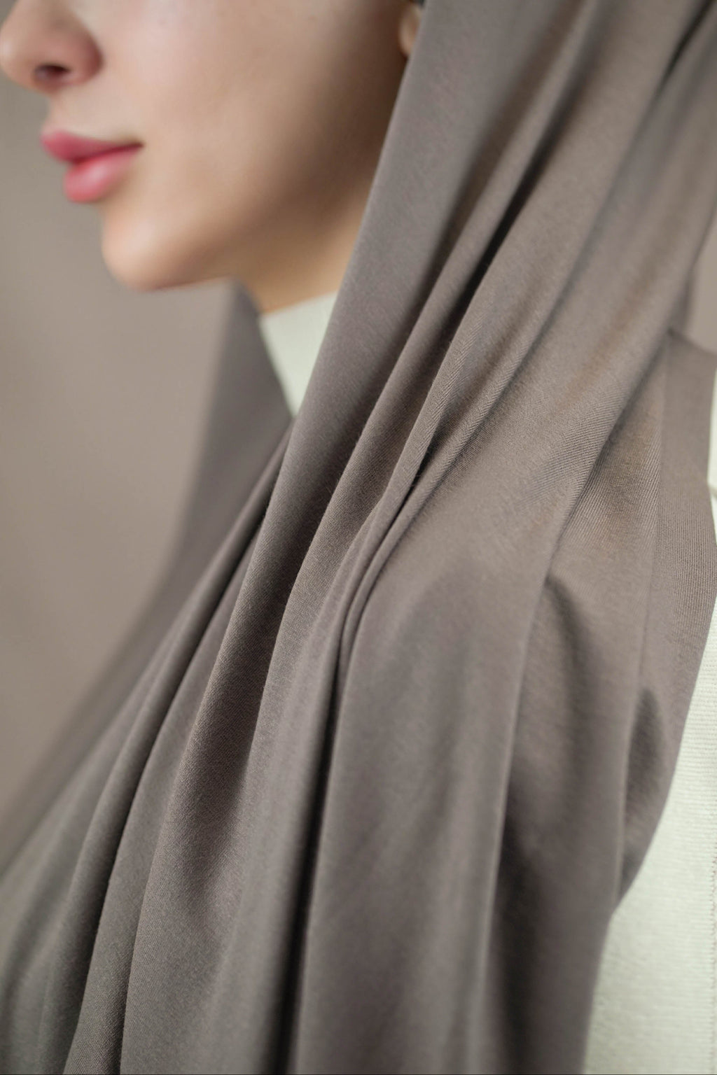 Ultra-soft Jersey Hijab - darkgrey