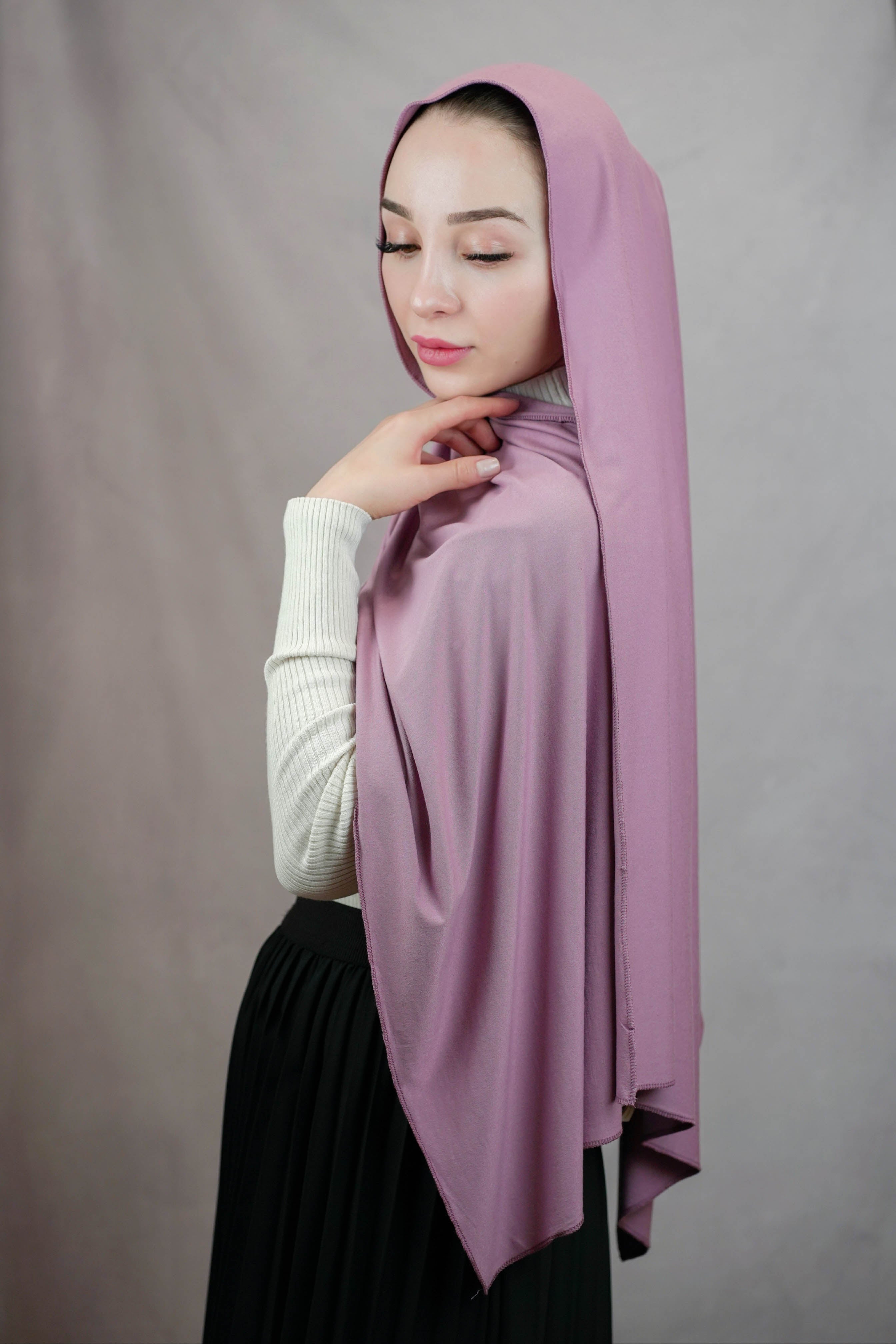 Ultra-soft Jersey Hijab - lilac