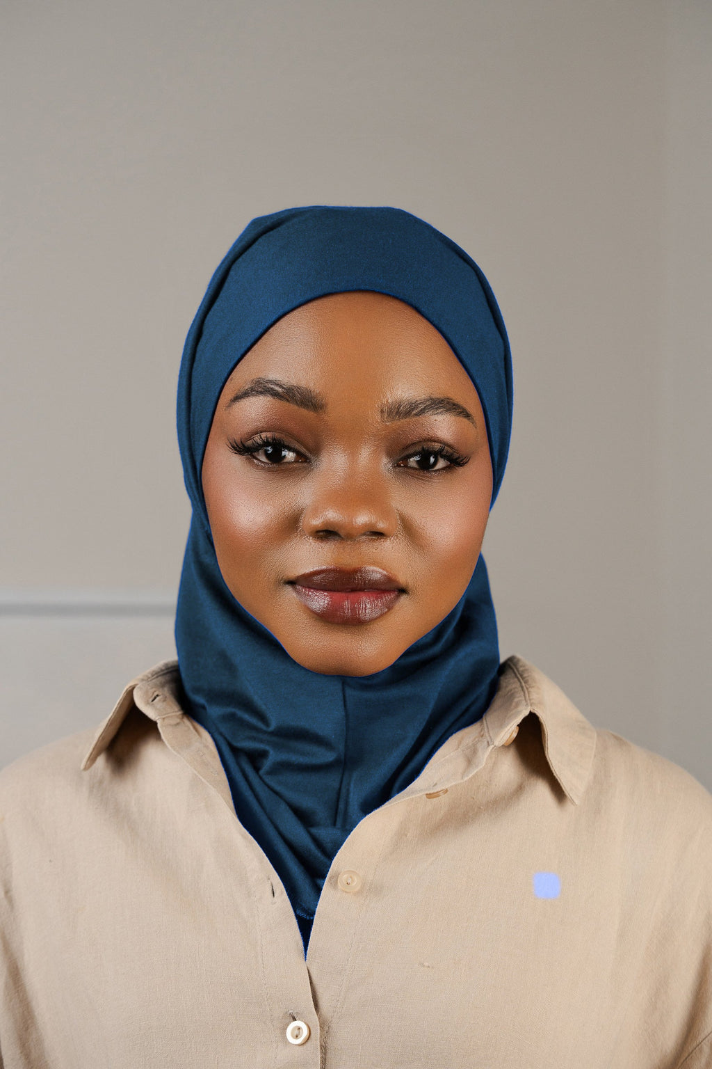 3in1 practical hijab - cobalt blue