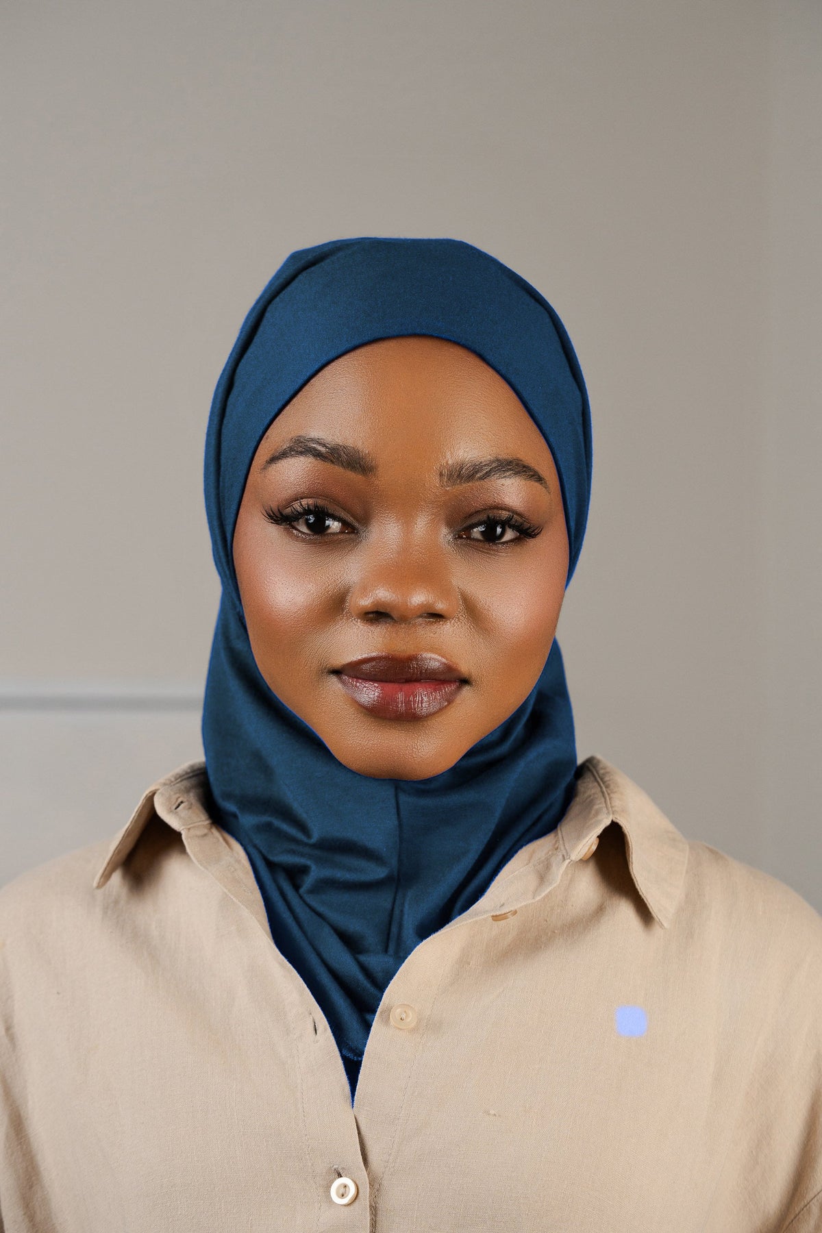 3in1 practical hijab - cobalt blue