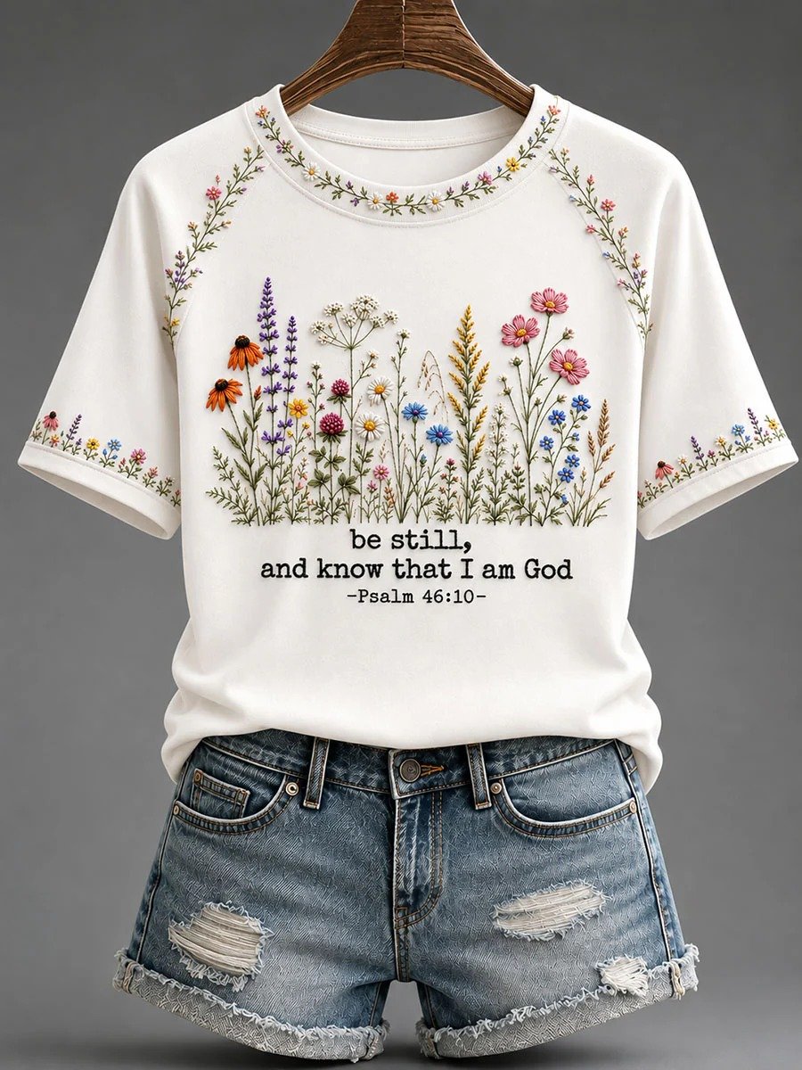 Women's Casual Print Short-Sleeve T-Shirt