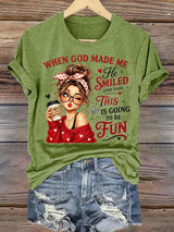 Women'S Casual, Fun, Faith-Themed Short-Sleeve T-Shirt