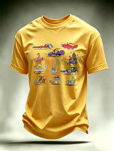 Men's Wacky Races - Characters & Vehicles T-shirt