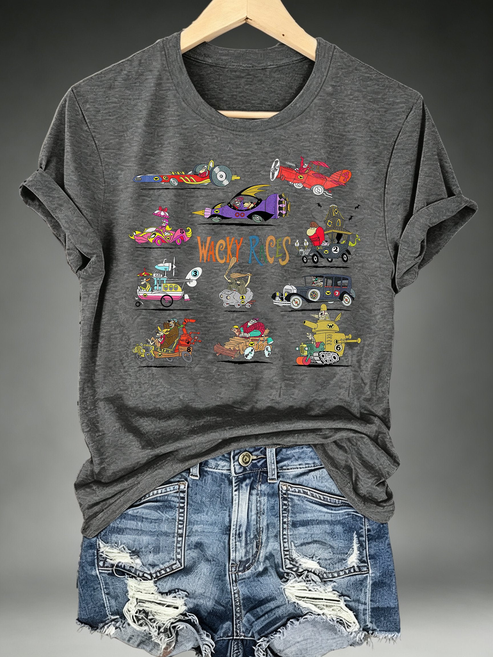 Women's Wacky Races - Characters & Vehicles T-shirt