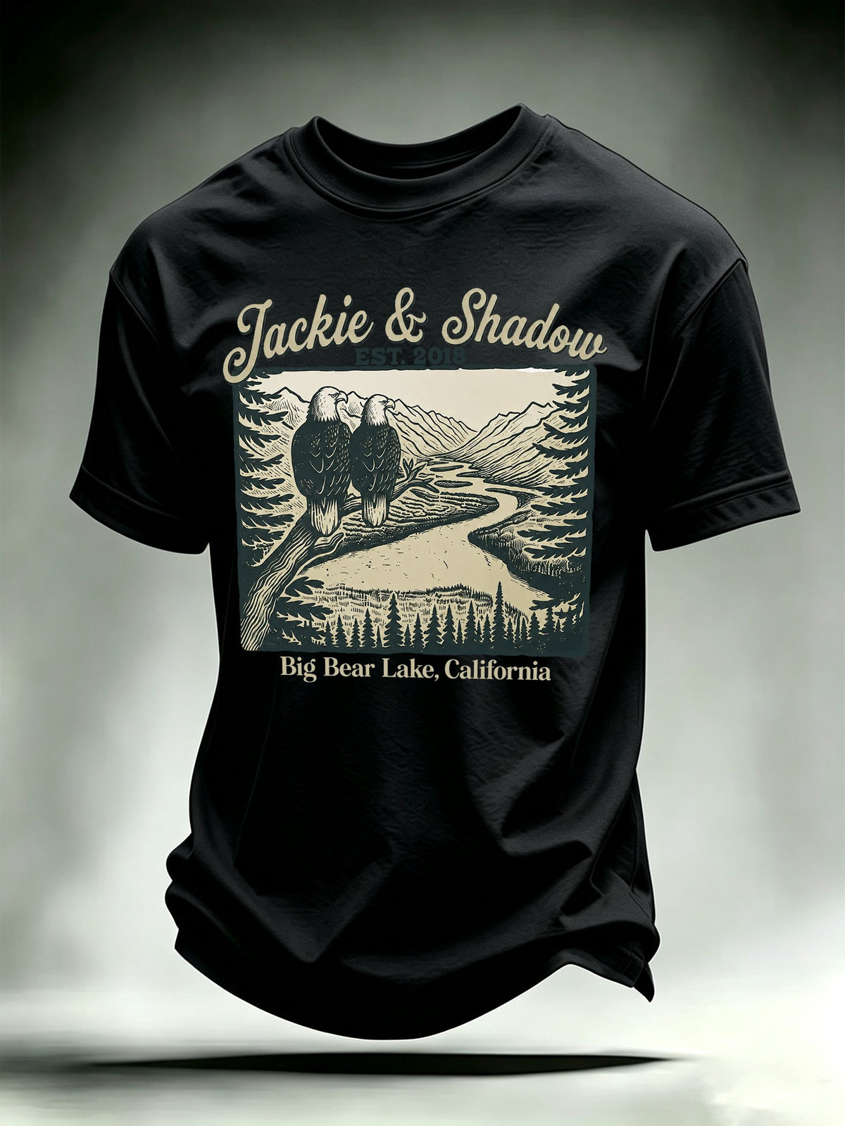Men's JACKIE & SHADOW Print Crew-Neck T-Shirt