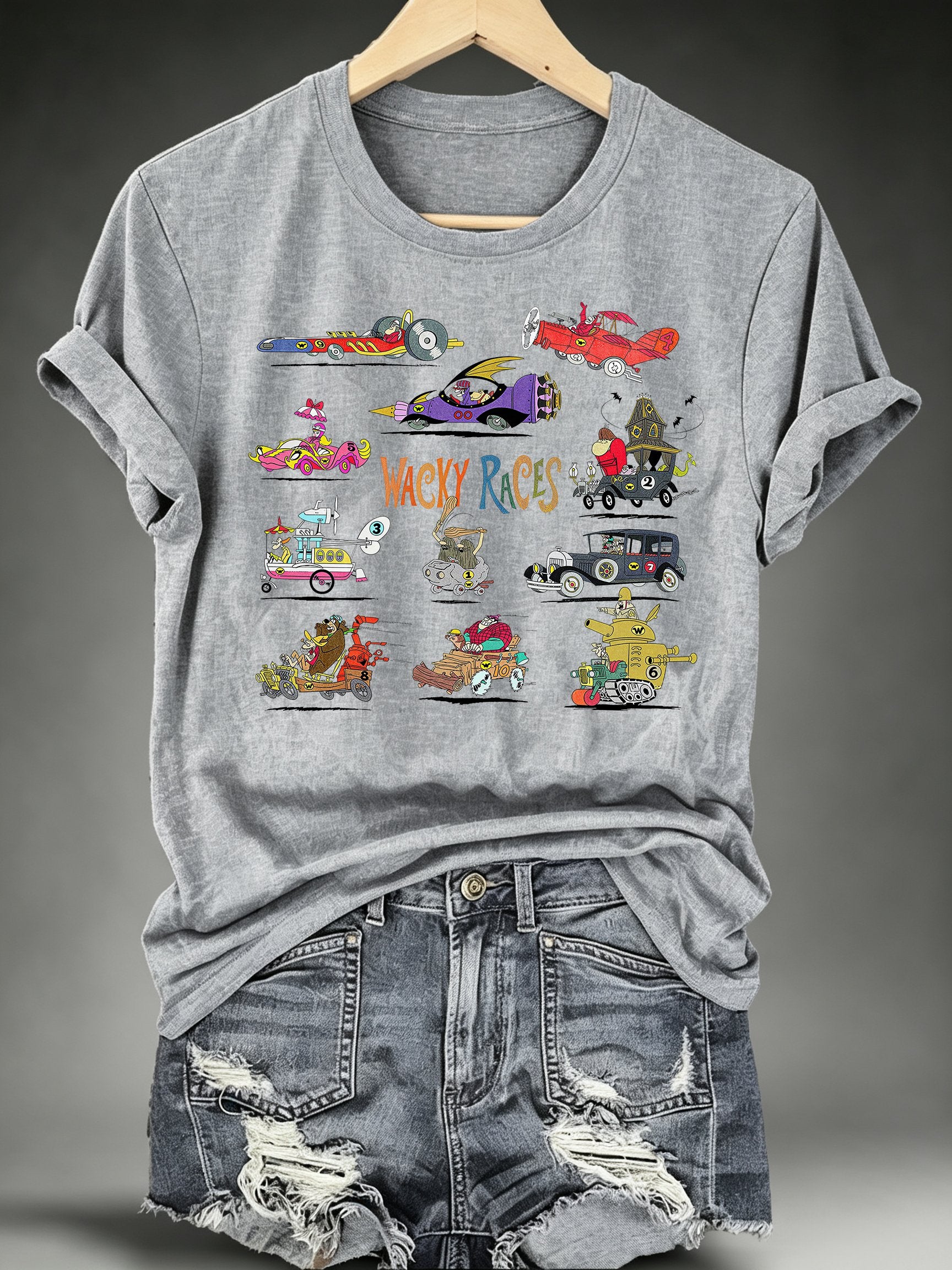 Women's Wacky Races - Characters & Vehicles T-shirt