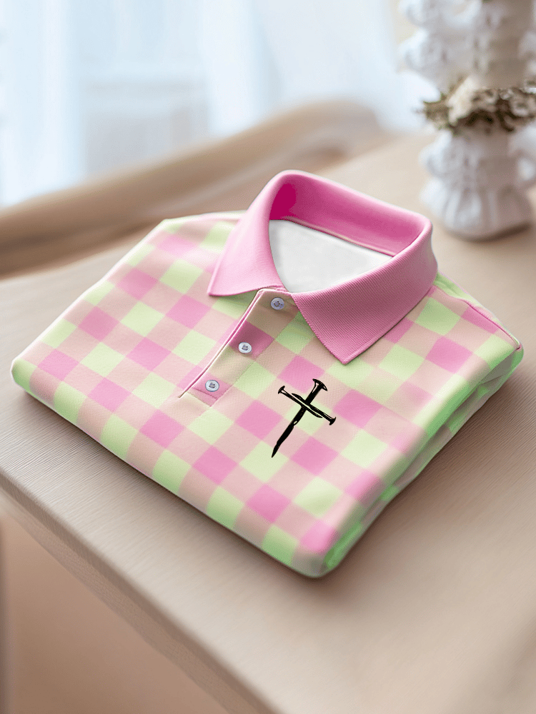 Men's Faith Printed Casual Polo Shirt